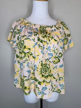Antrho Tracy Reese Off shoulder Floral Top XS